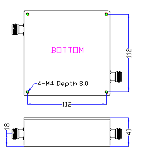Bandpass RF Filters DCI-BF2200-95NF