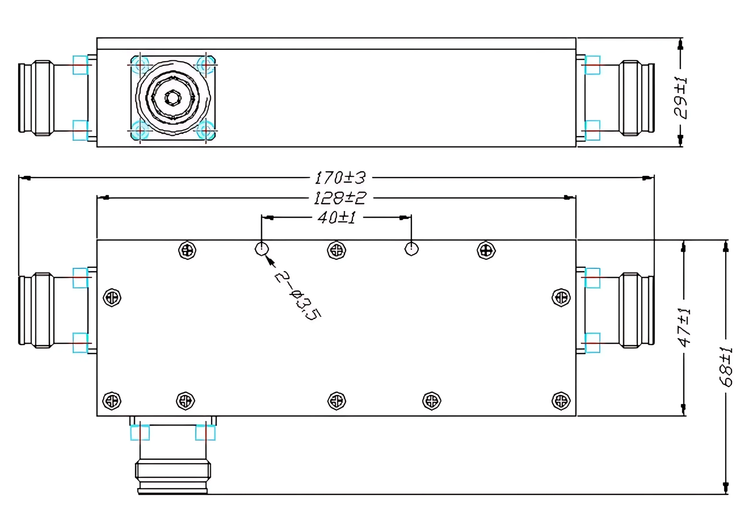 Directional Coupler RF Components TA-6038-30DC161F43