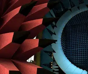 SATIMO spherical near-field scanning equipment used for high-resolution antenna radiation profiling